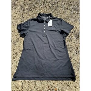 Peter Millar Summer Comfort LE0EK10S Golf Shirt Black Patron Tequila NWT Women M